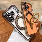 Luxury Plating MagSafe Magnetic Bracket Case - sky-case