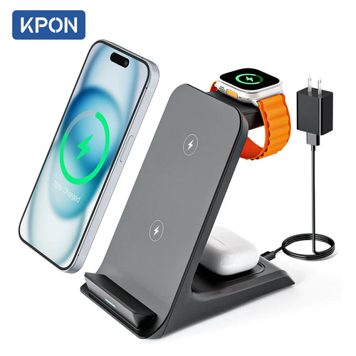 3-in-1 Charging Stand – Wireless Dock for Apple Devices - sky-case
