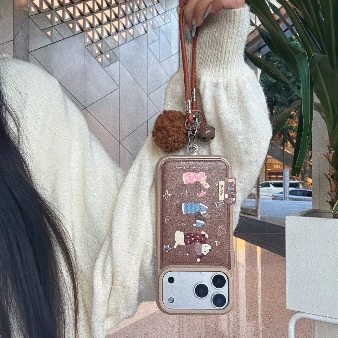 Cute Dachshund Leather Bumper Case - sky-case