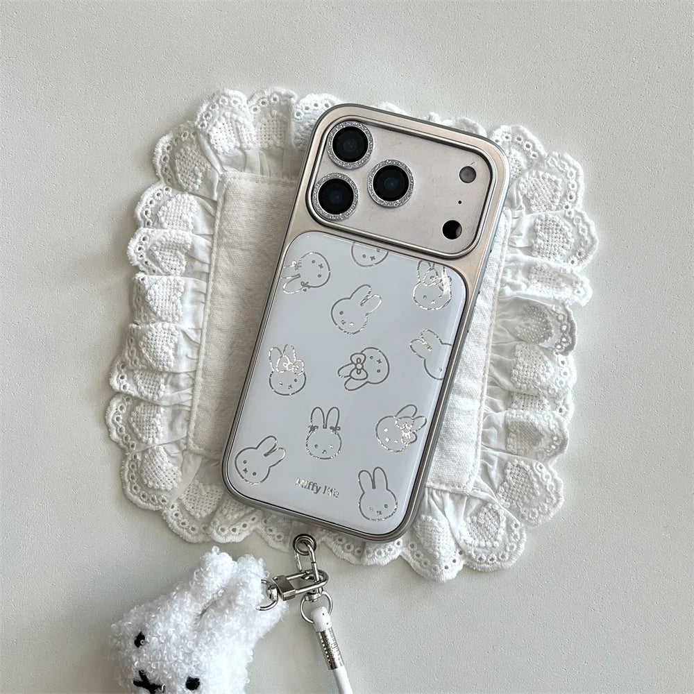 Cute Rabbit Plush Pendant Case - sky-case