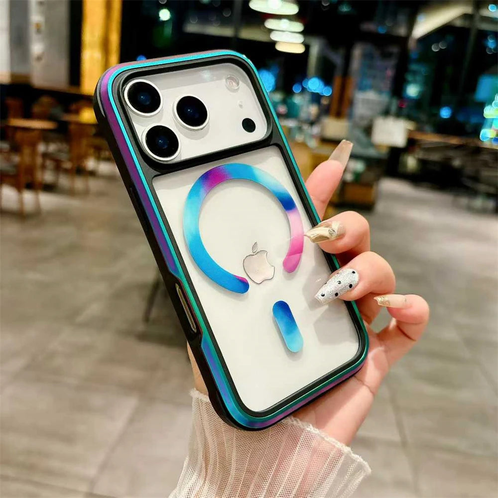 Magsafe Clear Aluminum Alloy Phone Case - sky-case