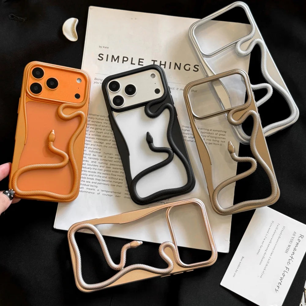 Luxury Snake Plating Armor Case - sky-case
