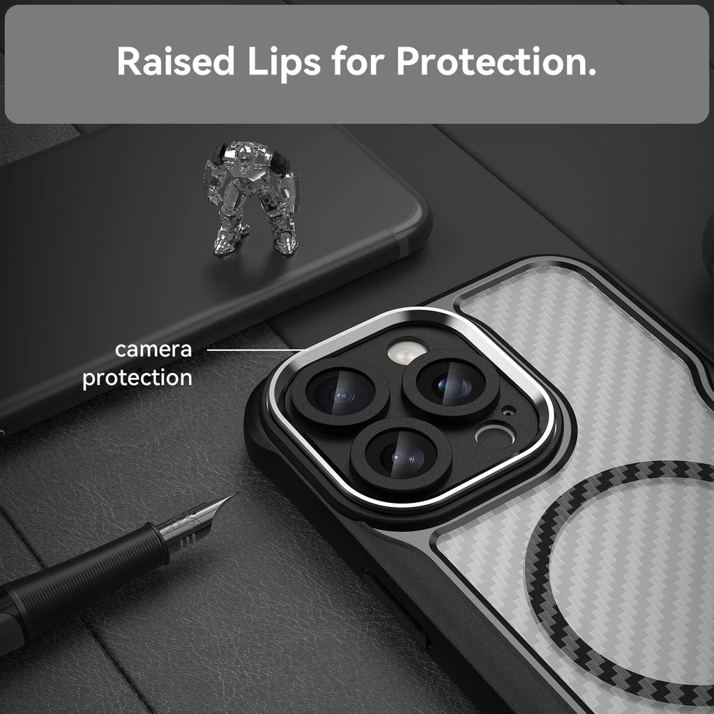 Full Lens Carbon Fibre Magnetic Cover - sky-case
