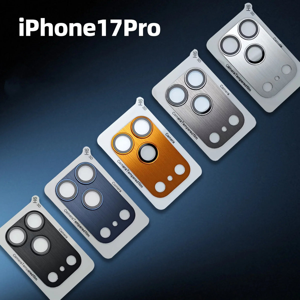 Full-coverage aluminum camera lens protector for iPhone 17 Pro Max - sky-case