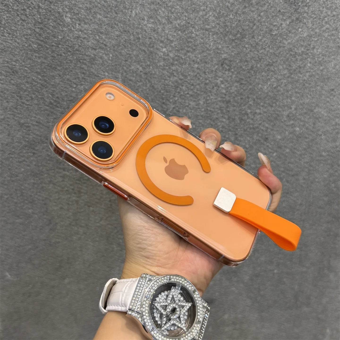 Luxury Ultra Slim Clear Magnetic Ring Case - sky-case