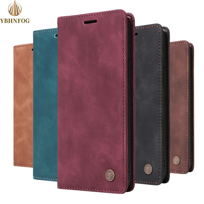 Luxury Leather Flip Phone Case for Samsung Galaxy Wallet Cover - sky-case