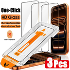 3PCS 4K Ultra HD Tempered Glass Screen Protector for iPhone
