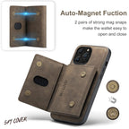 2 in 1 Luxury Leather Wallet Cover Detachable Case with Card Holder compatible with wireless charging MagSafe - sky-case