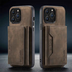 2 in 1 Luxury Leather Wallet Cover Detachable Case with Card Holder compatible with wireless charging MagSafe - sky-case