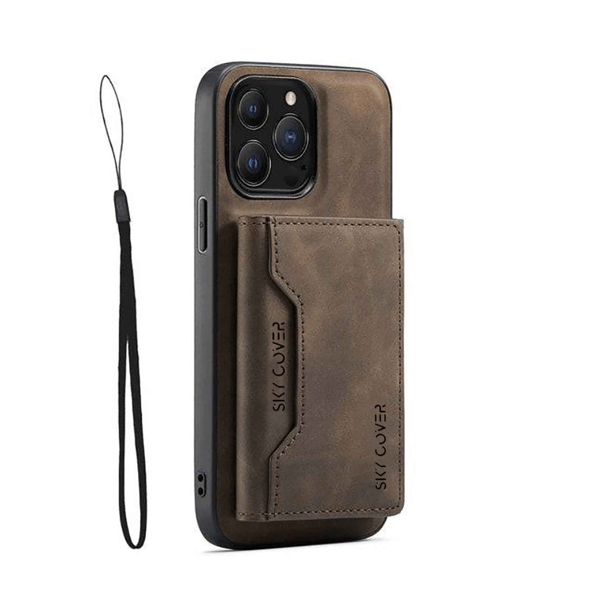 2 in 1 Luxury Leather Wallet Cover Detachable Case with Card Holder compatible with wireless charging MagSafe - sky-case