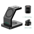 magsafe 3 charging port Magnetic Fast Station Wireless Charger Black with US Plug / 3 charging port - sky-case