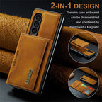 Luxury Leather Wallet Cover Detachable Case with Card Holder For Samsung Galaxy - sky-case