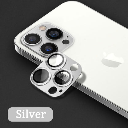 Full Cover Camera Lens Protector on For All iPhone Tempered Glass Silver / for iPhone 11 - sky-case