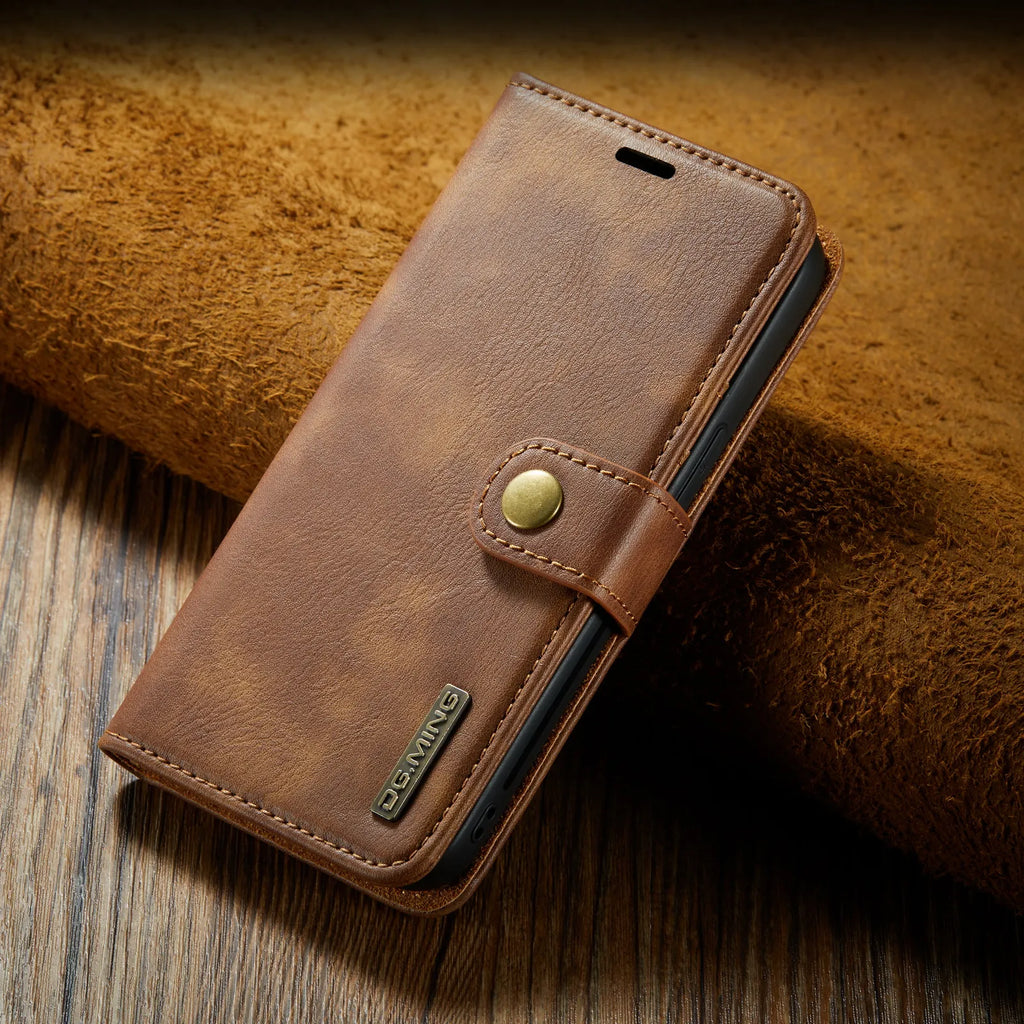 Leather Phone Case For iPhone 15 14 13 12 11 Pro Max Card Holder Wallet Cover - sky-case