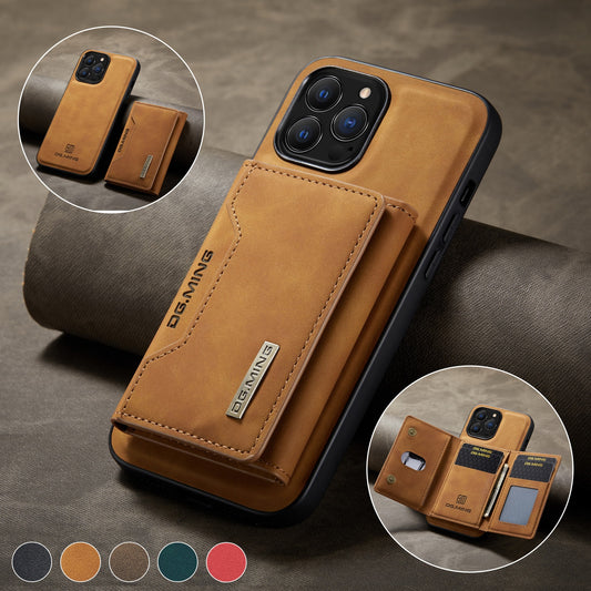 2 in 1 Leather Detachable Back Cover for All iPhone Models - sky-case