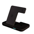 30W Qi Wireless Charger Stand 3 In 1 Qi Fast Charging Dock Station black - sky-case