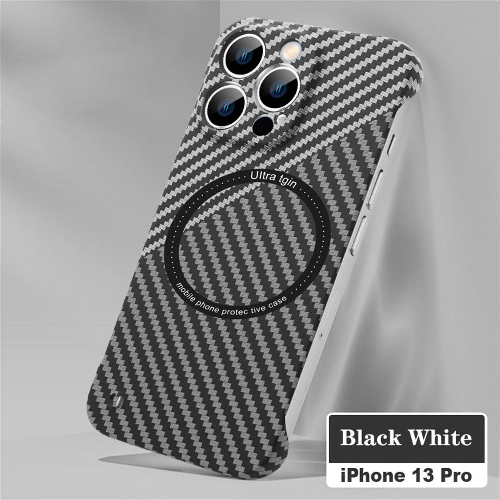 MONOCARBON  Carbon Fiber MagSafe Case for iPhone 13/13 Pro/13 Pro