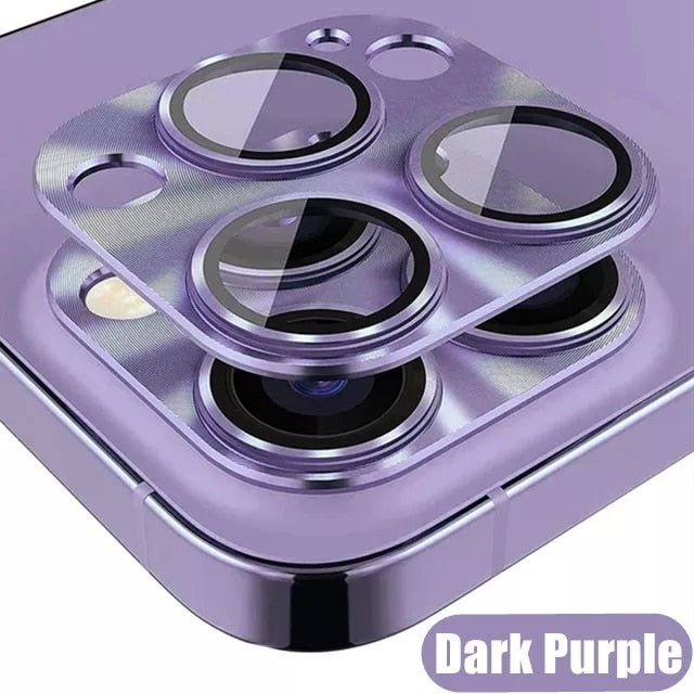 Full Cover Camera Lens Protector on For All iPhone Tempered Glass Dark Purple / for iPhone 11 - sky-case