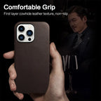 Genuine leather phone case compatible with MagSafe charger - sky case - sky-case