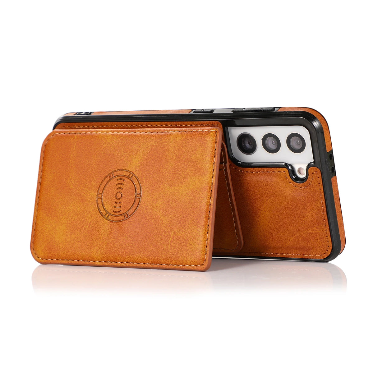 Leather Wallet Case for Samsung Galaxy S23 Ultra S21 S20 Plus S20 Card Slot Wallet Cover - sky-case