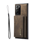 2 in 1 Leather case Detachable Back Cover For Samsung Galaxy Coffee / Case & Strap / For Galaxy Note 20 - sky-case