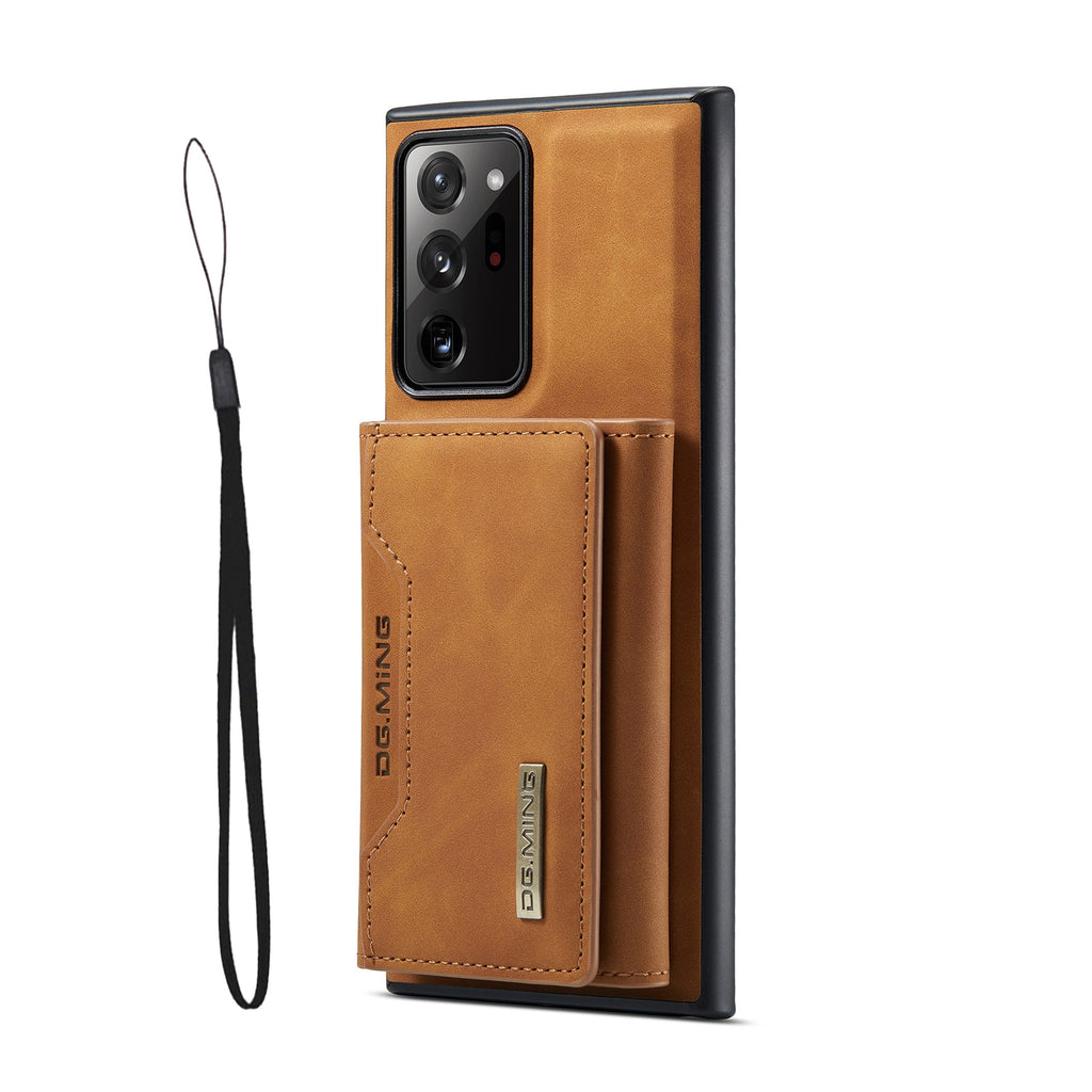 2 in 1 Leather case Detachable Back Cover For Samsung Galaxy Brown / Case & Strap / For Galaxy Note 20 - sky-case