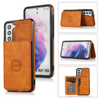 Leather Wallet Case for Samsung Galaxy S23 Ultra S21 S20 Plus S20 Card Slot Wallet Cover - sky-case