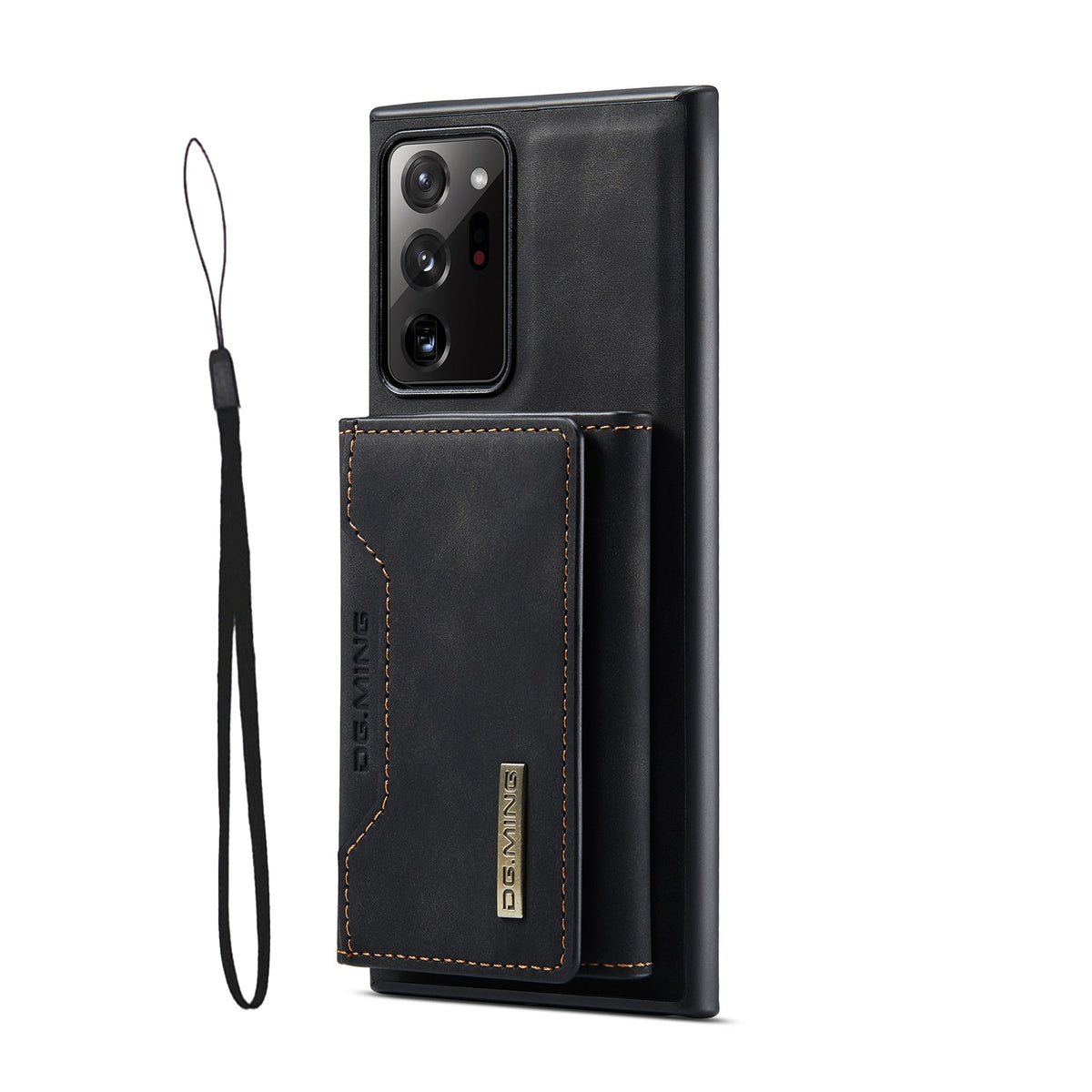 2 in 1 Leather case Detachable Back Cover For Samsung Galaxy Black / Case & Strap / For Galaxy Note 20 - sky-case