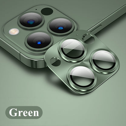 Full Cover Camera Lens Protector on For All iPhone Tempered Glass Green / for iPhone 11 - sky-case