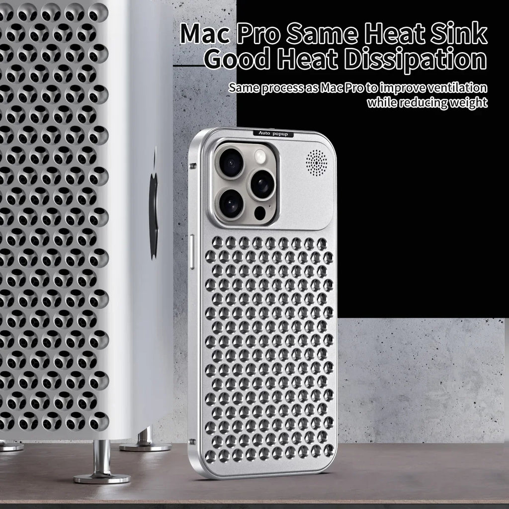 Aluminum Heat-Dissipating Case for iphone 16 15 14 13 12 pro max - sky-case