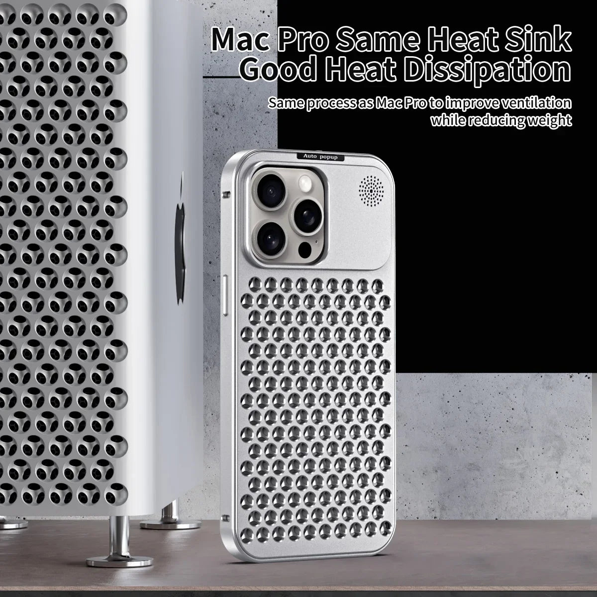 Aluminum Heat-Dissipating Case for iphone 16 15 14 13 12 pro max - sky-case