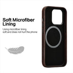Genuine leather phone case compatible with MagSafe charger - sky case - sky-case