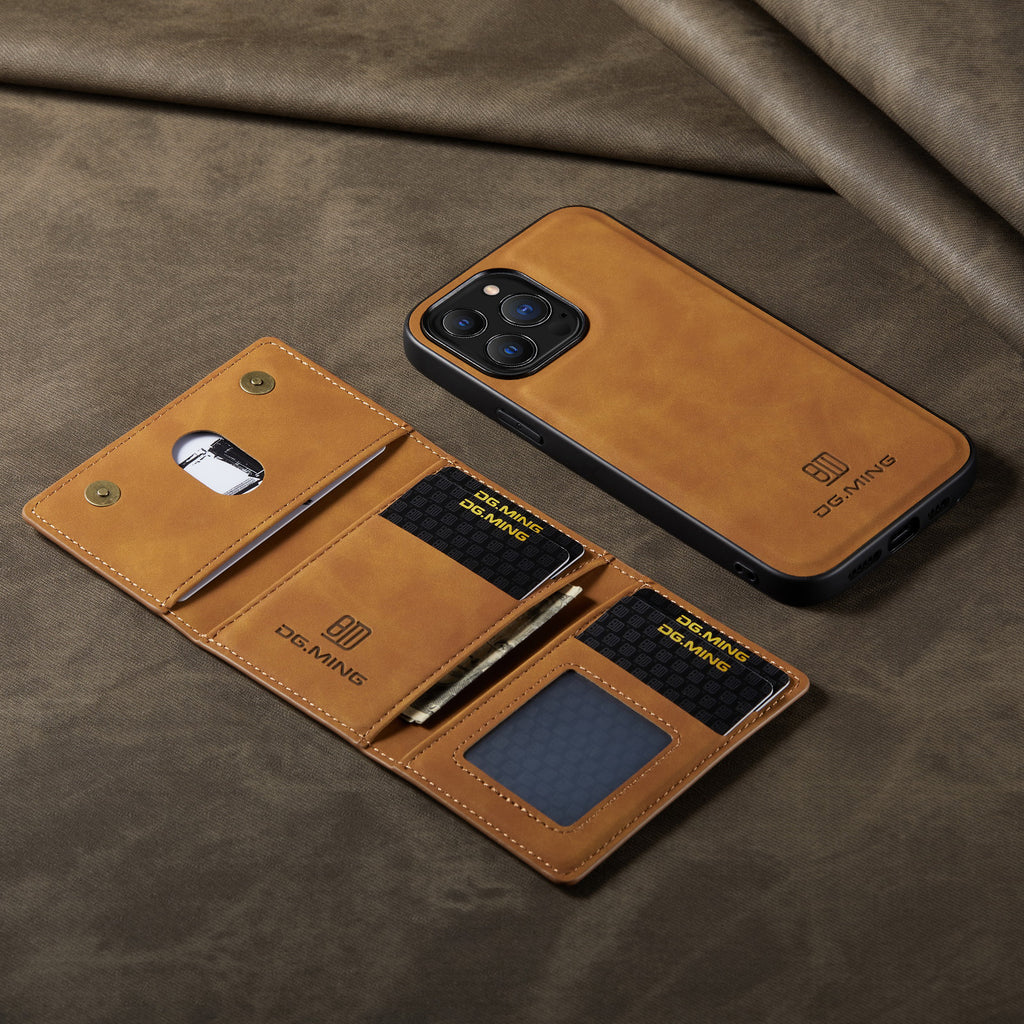 2 in 1 Leather Detachable Back Cover for All iPhone Models - sky-case