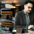 Luxury Leather Wallet Cover Detachable Case with Card Holder For Samsung Galaxy - sky-case
