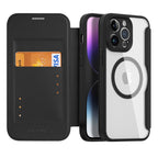 Magnetic wireless charging wallet case transparent Back cover - sky-case