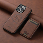 Magsafe Wallet Phone Case Card Holder Leather Magnetic Pocket Cover For iPhone 12 13 14 15 Pro Max Plus - sky-case