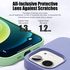 Silicone Case For iPhone 15 14 13 12 11 Pro Max Shockproof Cover - sky-case