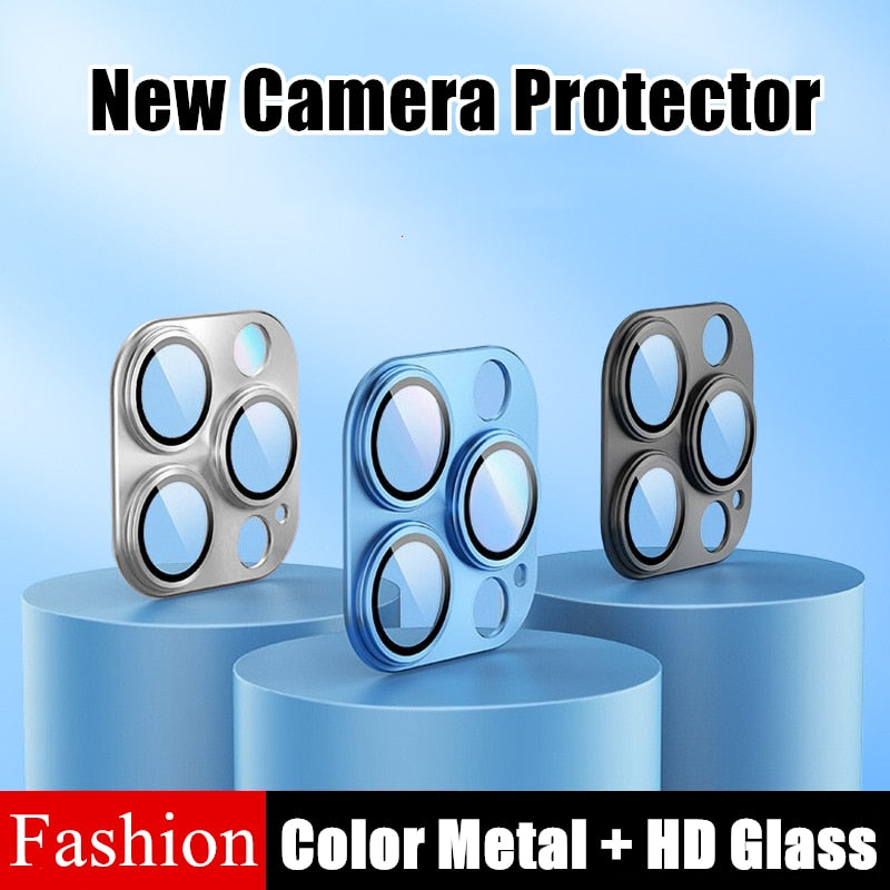 Full Cover Camera Lens Protector on For All iPhone Tempered Glass - sky-case