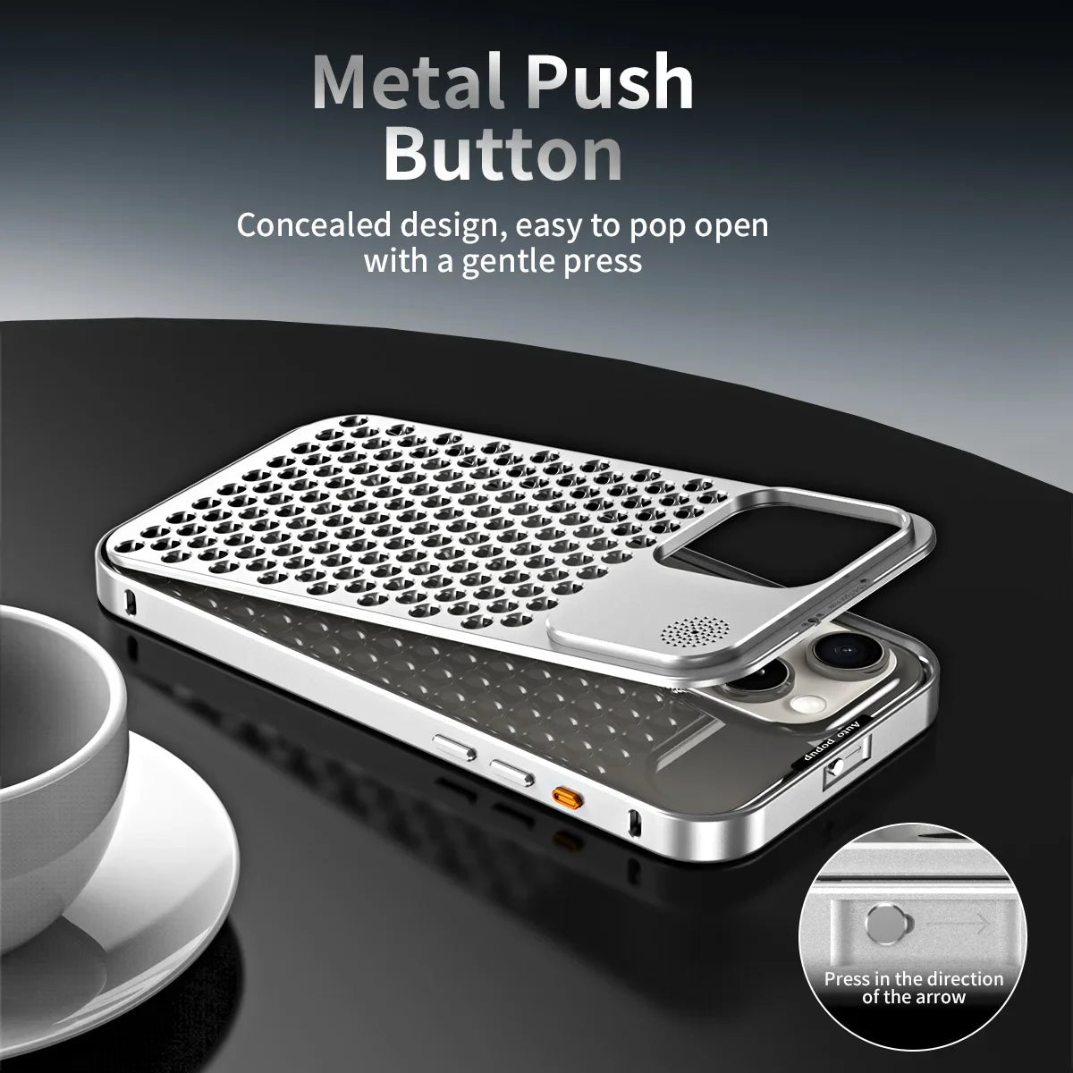 Aluminum Heat-Dissipating Case for iphone 16 15 14 13 12 pro max - sky-case
