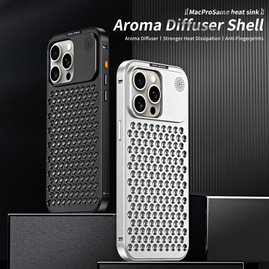 Aluminum Heat-Dissipating Case for iphone 16 15 14 13 12 pro max - sky-case