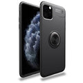 Silicone Case Magnetic Bracket Car Phone Stand Cover For iPhone 13Pro Max / Gun Black - sky-case