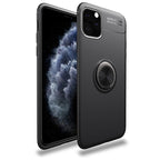 Silicone Case Magnetic Bracket Car Phone Stand Cover For iPhone 13Pro Max / Gun Black - sky-case