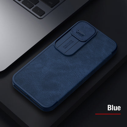 Luxury Cover PU leather back cover For iPhone 13 / Blue - sky-case