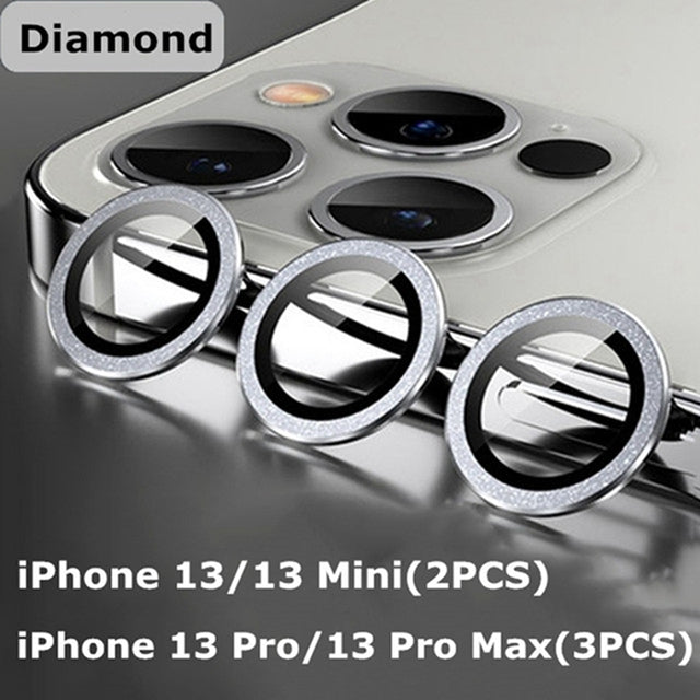 Camera Lens Protectors Camera Metal Ring Glass Protective Cap Silver / iPhone 11 Pro Max (3PCS) - sky-case