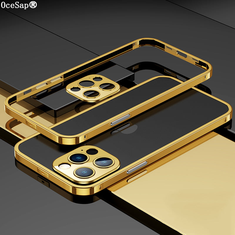 Lens Frame Shockproof Metal + Luxury Case Stainless Steel Metal - sky-case