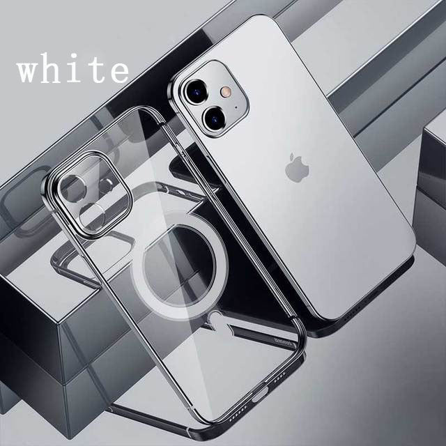 Clear Silicone cover MagSafe Compatible with wireless charging - sky-case