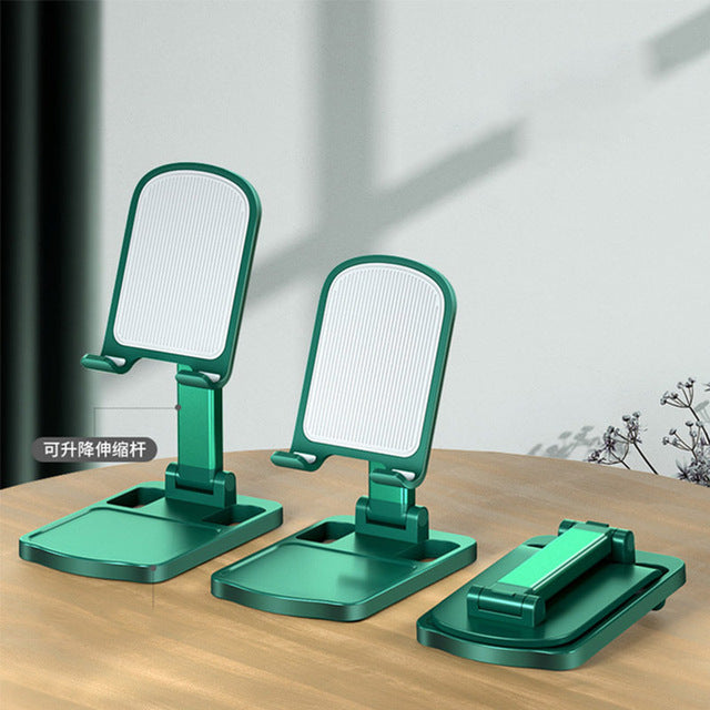 Universal Desktop Mobile Phone Stand for IPhone IPad Adjustable Tablet Foldable Table Cell Phone Green 2 - sky-case